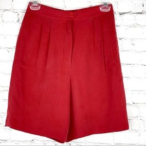 NEW-Vntg CC Courtenay Hi-Waist Silk Dress Shorts